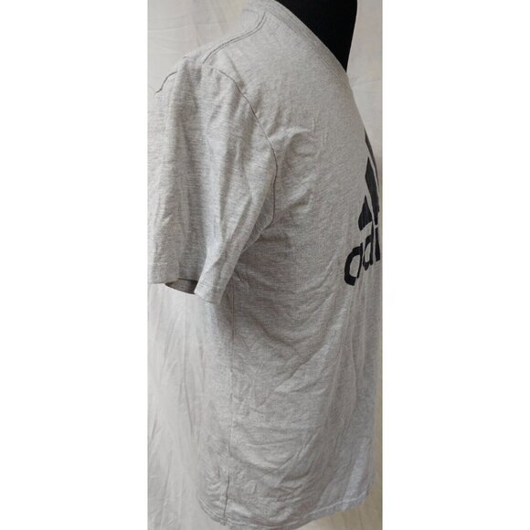 Adidas Golf Mens XL Grey Spellout Short Sleeve Crew Neck Graphic Adult Tee - Picture 6 of 10